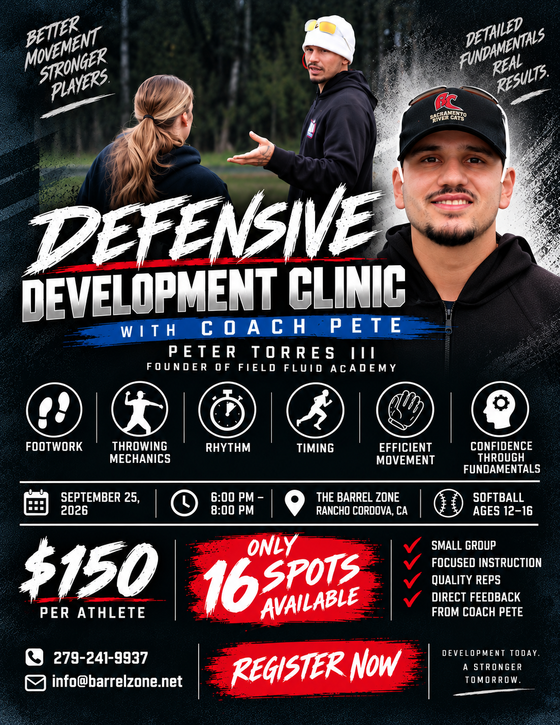 SOFTBALL DEFENSIVE DEVELOPMENT CLINIC - FIELD FLUID X THE BARREL ZONE